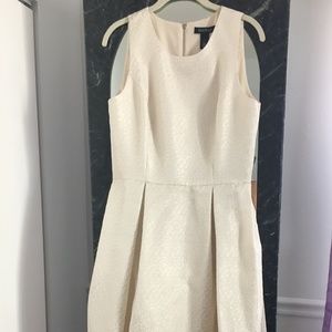 Gorgeous White House Black Market Ivory high low dress